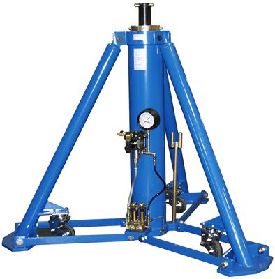 Tronair® 02A7850C0100 Blue Hydraulic Main Jacks with Air Pump (60 ton/54.4 metric ton) (CE)