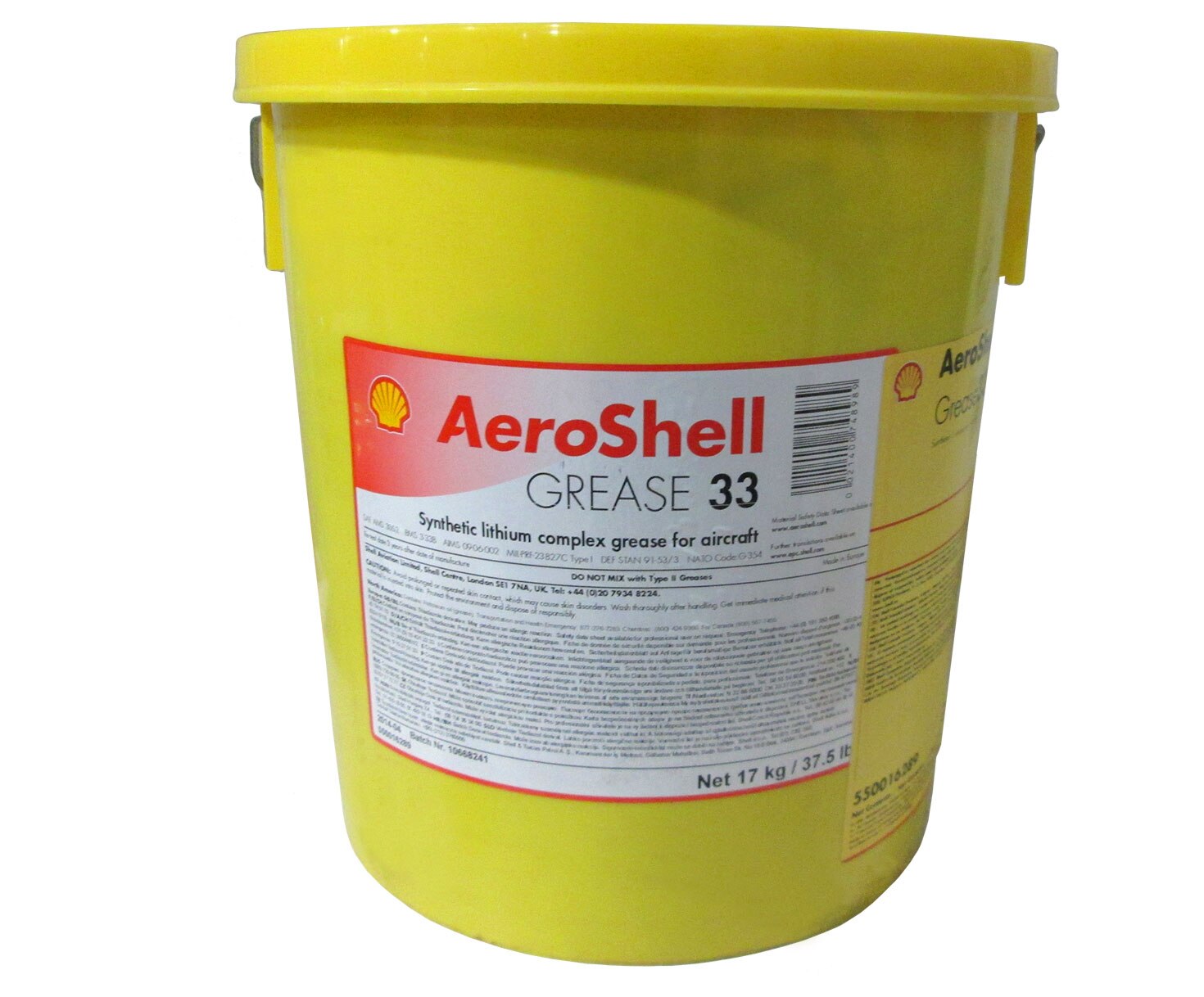 AeroShell™ Grease 33 Universal Airframe Synthetic Aircraft Grease - 17 Kg (37.5 lb) Pail