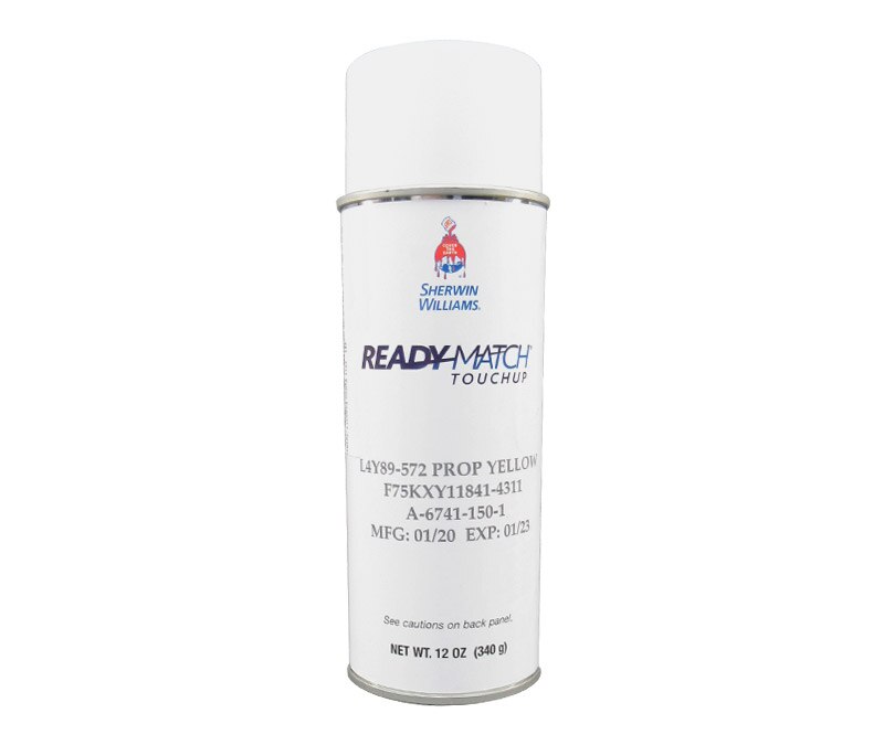 POLANE® F75KXY11841-4311 Yellow Enamel Propeller Touch-Up Paint - 12 oz Aerosol Can