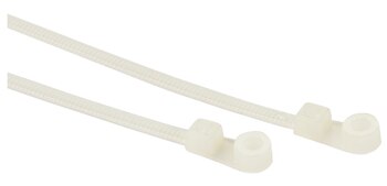 HellermannTyton T18MR9C2 Screw Mount Tie - Natural - 4" - 18lb - 100/Pack