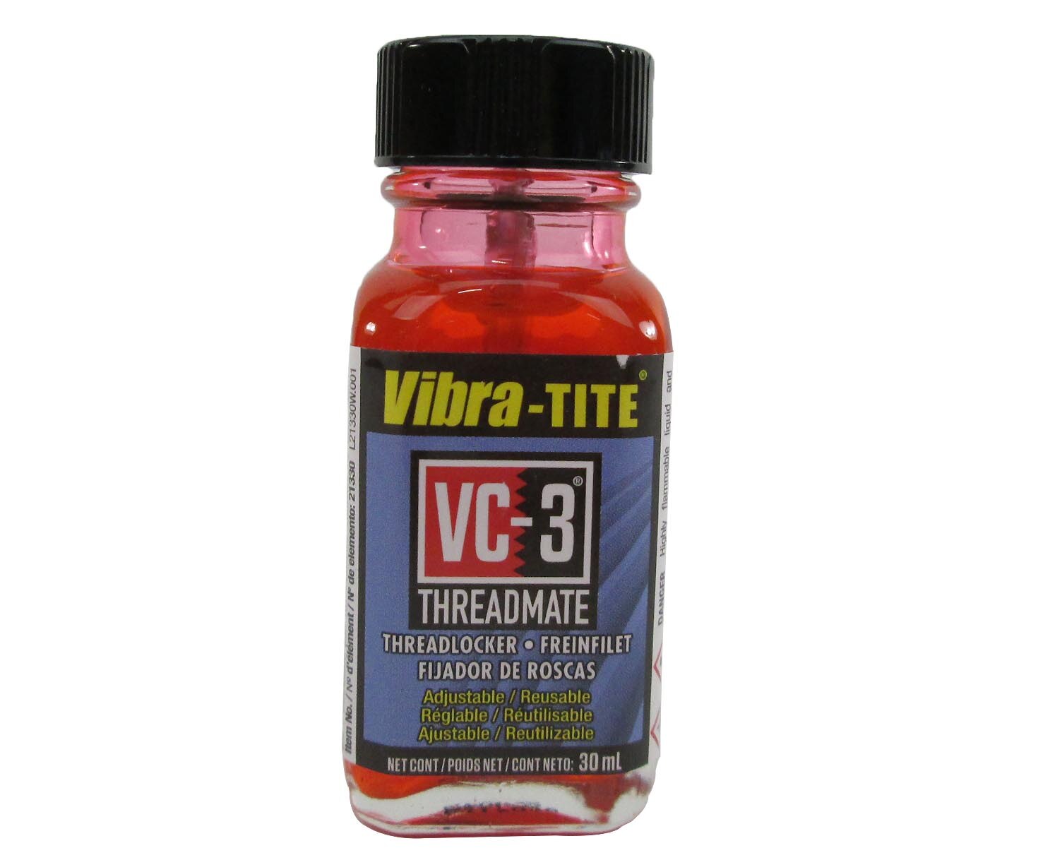Vibra-TITE® VC-3® Red Threadmate - 30 mL (1 oz) Bottle
