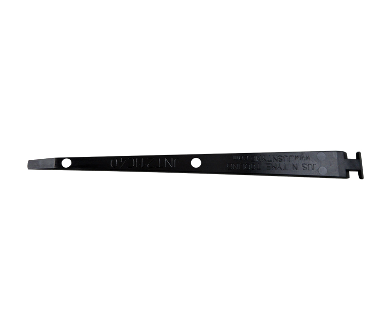 Jus N Tyme JNT211C40-blk Black 9" Double Edge (3/4" x 1/4") Acrylic Plastic Seat Track Scraper