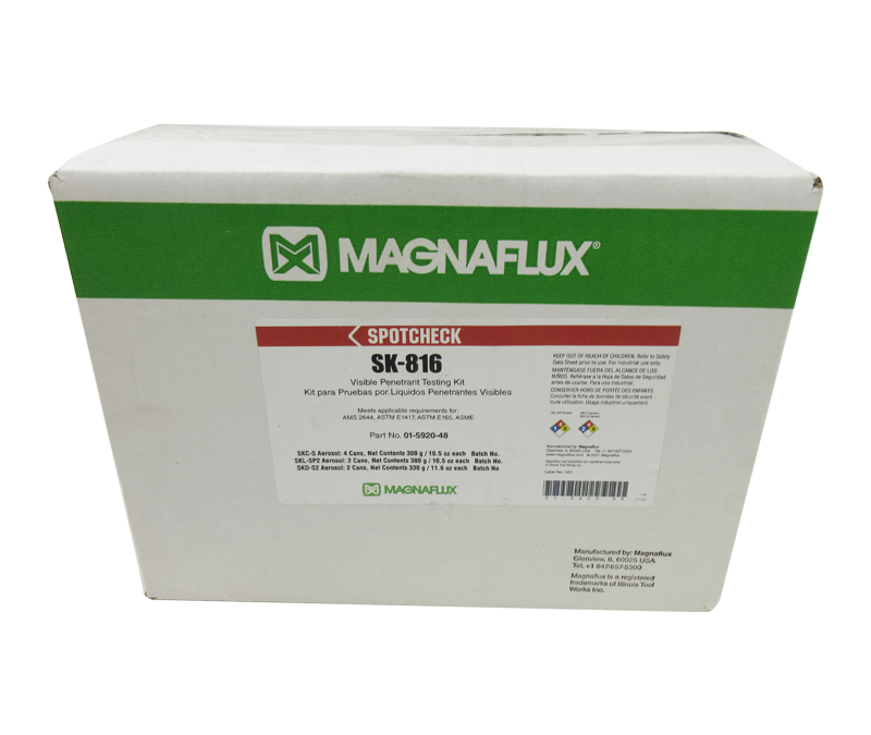 MAGNAFLUX® 01-5920-48 SPOTCHECK® SK-816 Solvent Removable Visible Penetrant Testing Kit