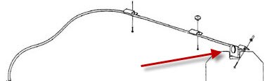 Rosen RL-300-3 Bombardier Model 24, 25, 35, 36 LearJet Monorail Rosen Sunvisor System Visor Assembly