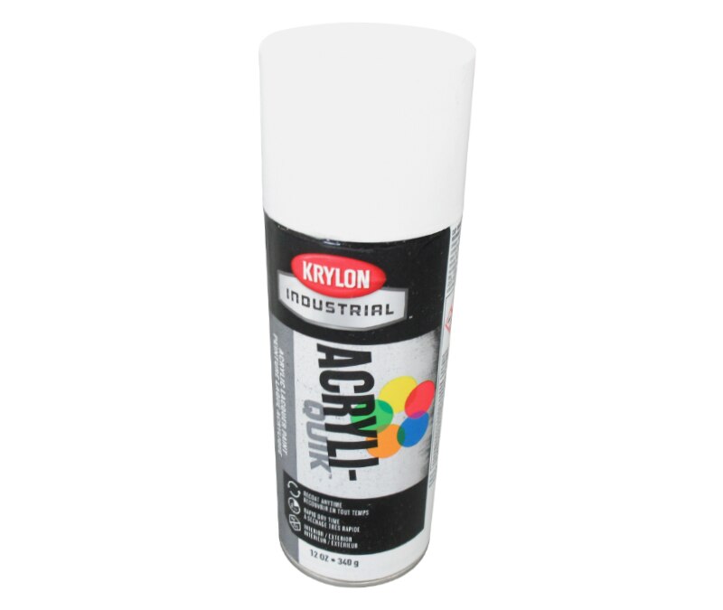 KRYLON® 1501 Industrial ACRYLI-QUIK™ Glossy White (OSHA White) Paint - 340 Gram (12 oz) Aerosol Can