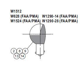 WHELEN® 34-0070373-03 Model W1524 24-Volt / 21 Watt Lamp Reflector