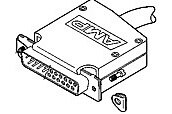 TE Connectivity 5206478-5 50 Pin D Cable Clamp - 45 Degree - 100/Pack