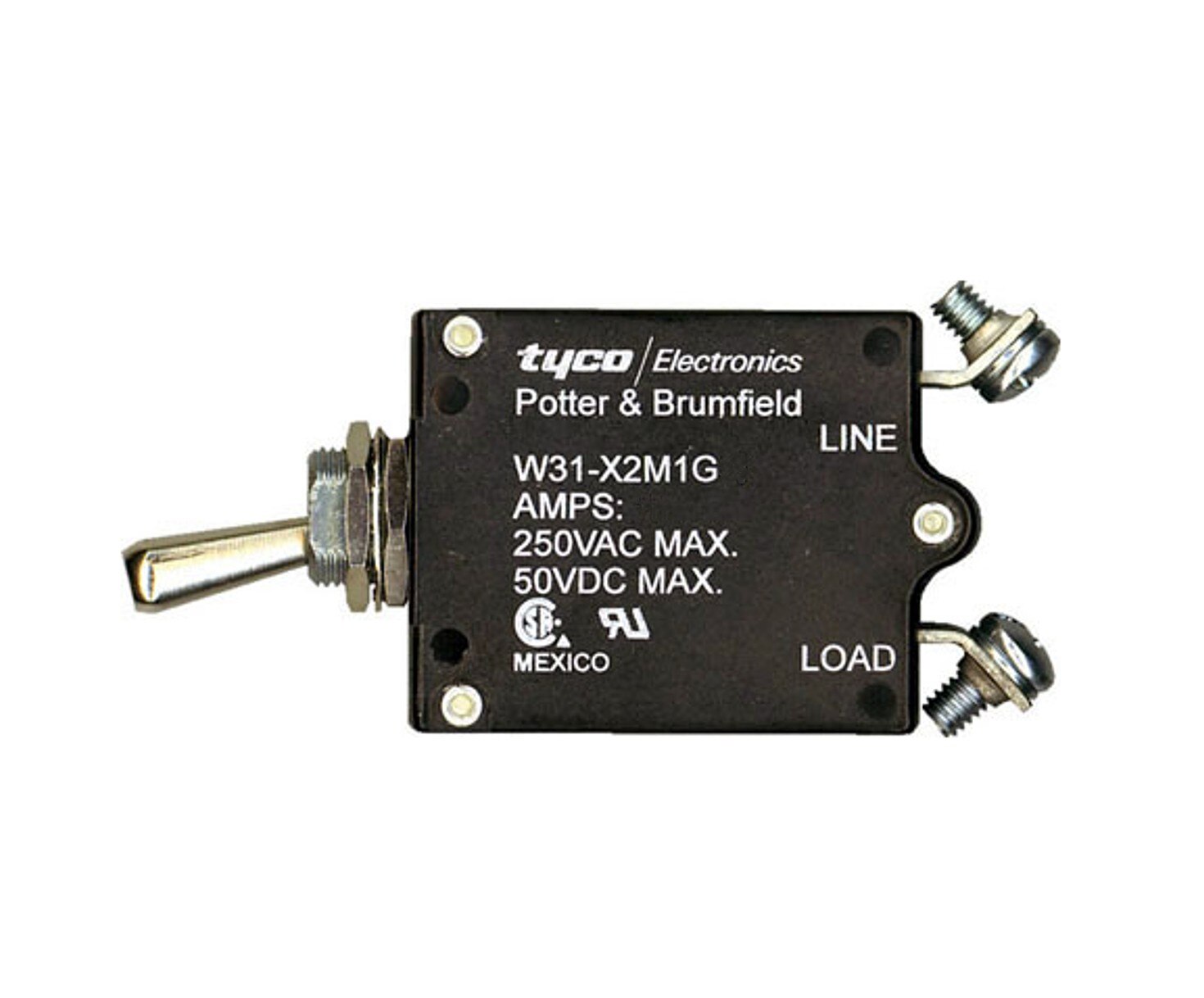 Potter & Brumfield W31-X2M1G-50 Toggle Circuit Breaker - 50 AMP