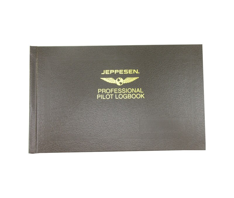 Jeppesen 10001795 Brown Hardcover Professional Logbook (non-EASA)
