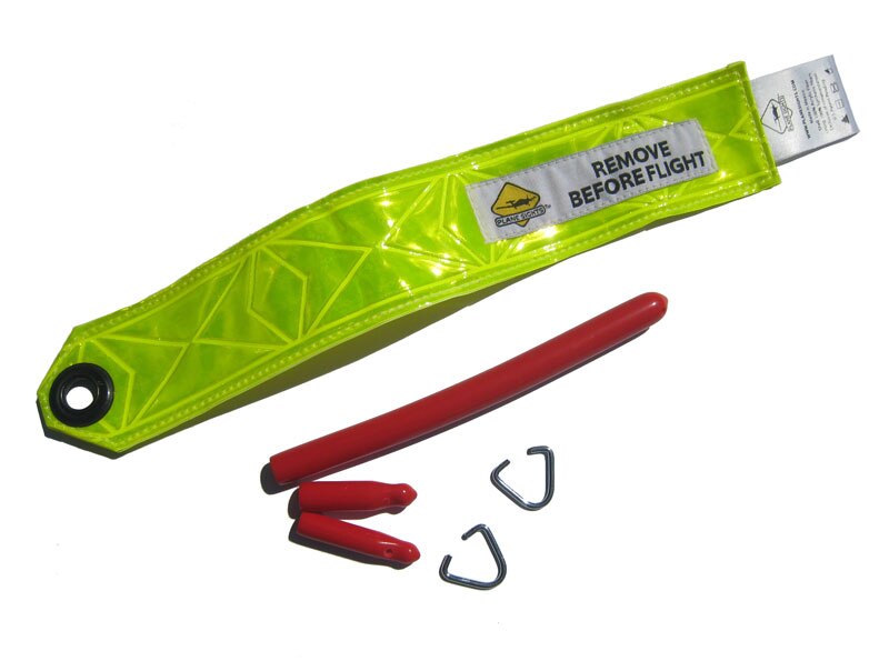 Plane Sights™ PSLSPTP0608 Reflective Yellow Light Sport Aircraft Pitot Plug Kit