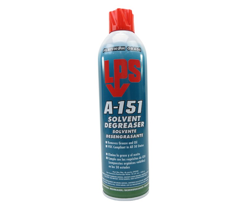 LPS® 04320 A-151 Clear/White Solvent Degreaser - 15 oz Aerosol Can