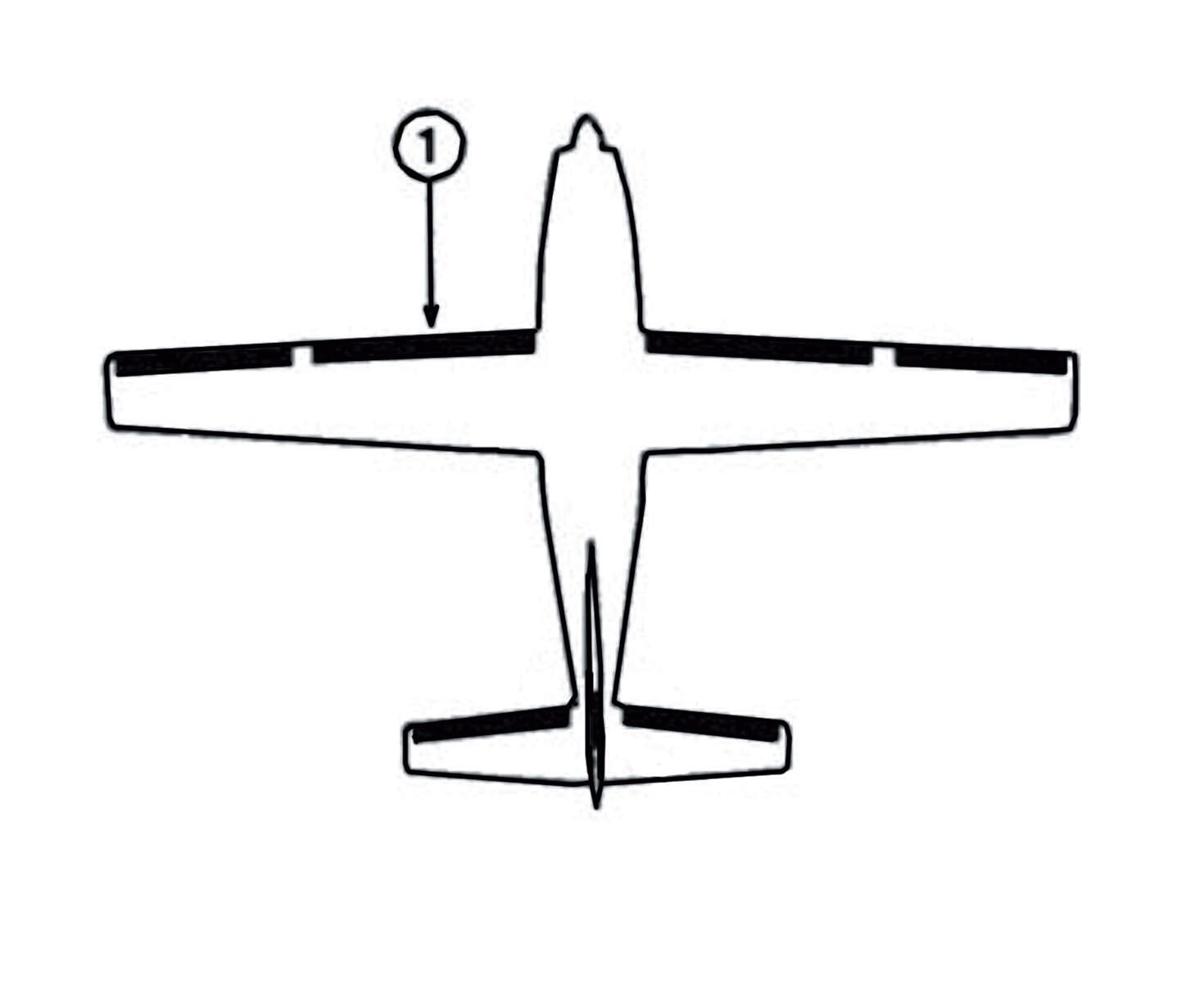 GOODRICH P29S7D5175-23 FASTboot® Cessna 208, 208A & 208B LH Inboard Wing De-Ice Boot