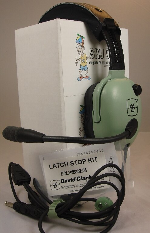 David Clark 40495G-09 Model H20-10S Stereo Straight Cord Light-Weight Aircraft Headset