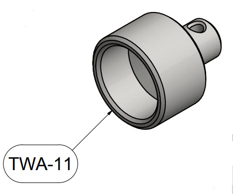 Brackett TWA-11 Gray Howard DGA/Beech Staggerwing Towbar Adapter (2 Required)
