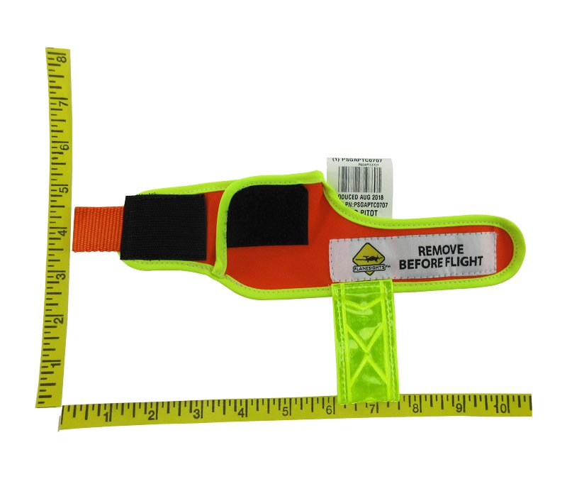 Plane Sights™ PSGAPTC0707 Reflective Orange/Yellow 7/8" Angled (Beech, Cirrus, Diamond, Grumman, Mooney) Pitot Tube Cover