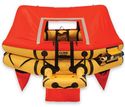 EAM Worldwide T7AS Deluxe 7 Man Life Raft - FAR 121 - R1500-101