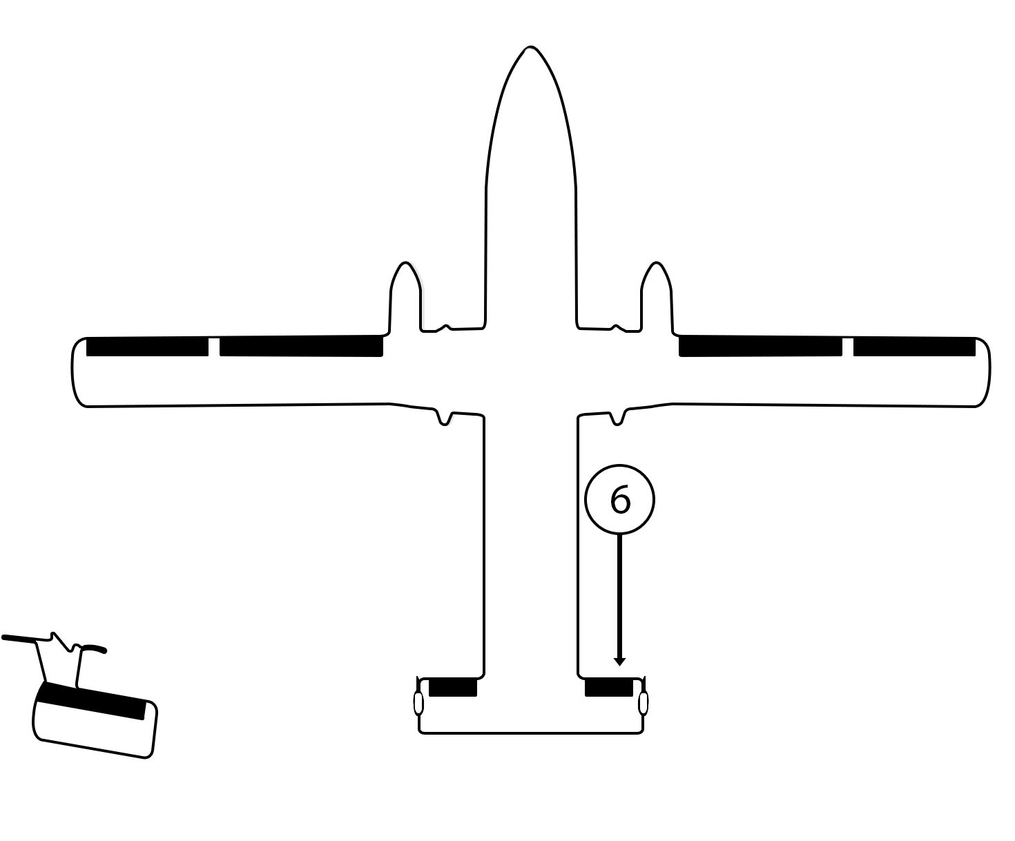 GOODRICH P25S5D5081-06 FASTboot® Short Brothers SD330 Horizontal Stabilizer De-Ice Boot