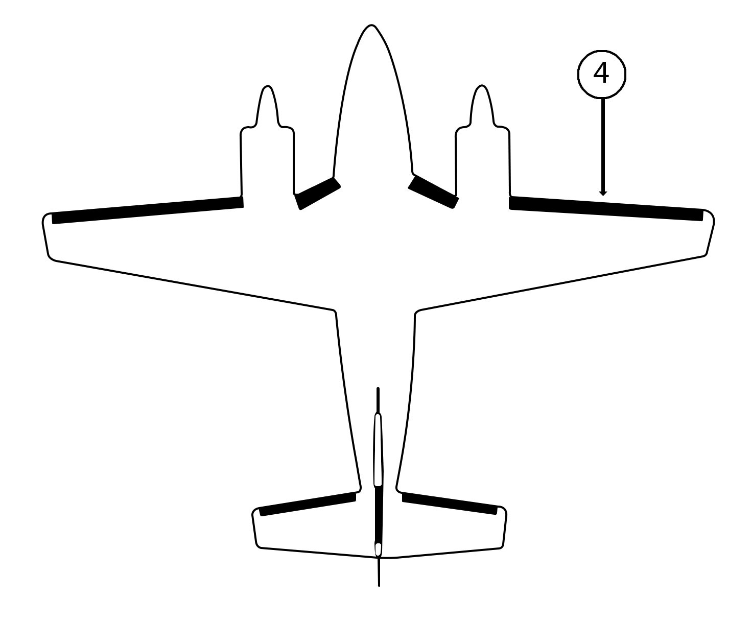 GOODRICH P25S7D5026-06 FASTboot® Piper PA31 RH Nacelle - Tip De-Ice Boot