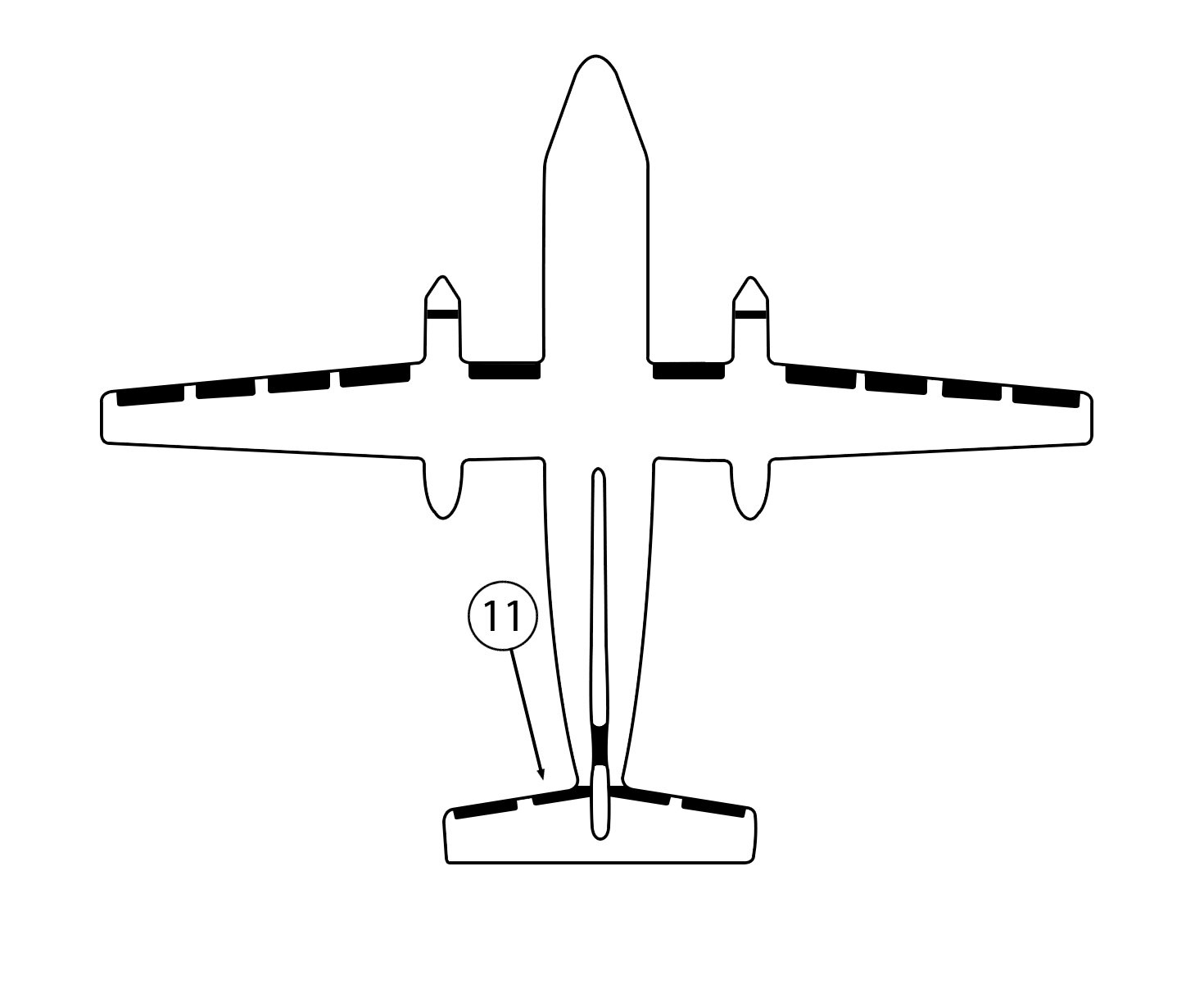 GOODRICH P29S7D5152-09 FASTboot® DeHavilland DHC-8 LH Inboard Stabilizer De-Ice Boot