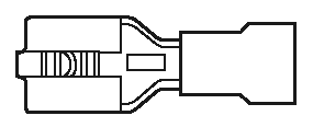TE Connectivity 640913-1 16-14ga.Recpt.Sz.205 - Pidg - 100/Pack