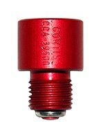 Curtis CCA-39500 Aluminum 9/16"-18 UNF x .628 Long Push to Open/Non-Locking Straight Thread Fuel Valve
