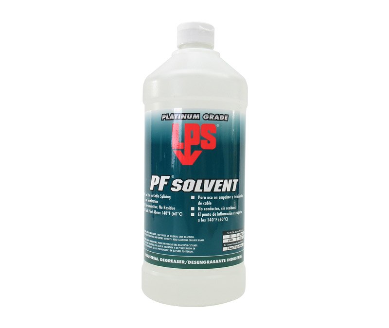LPS® 61432 PF® SOLVENT Clear/White Penetrating Degreaser - 32 oz Bottle