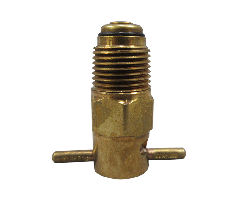 Curtis CCA-1650 Brass 3/8" NPT x 1.080 Long Push to Open/Turn to Lock Pipe Thread Fuel Drain Valve