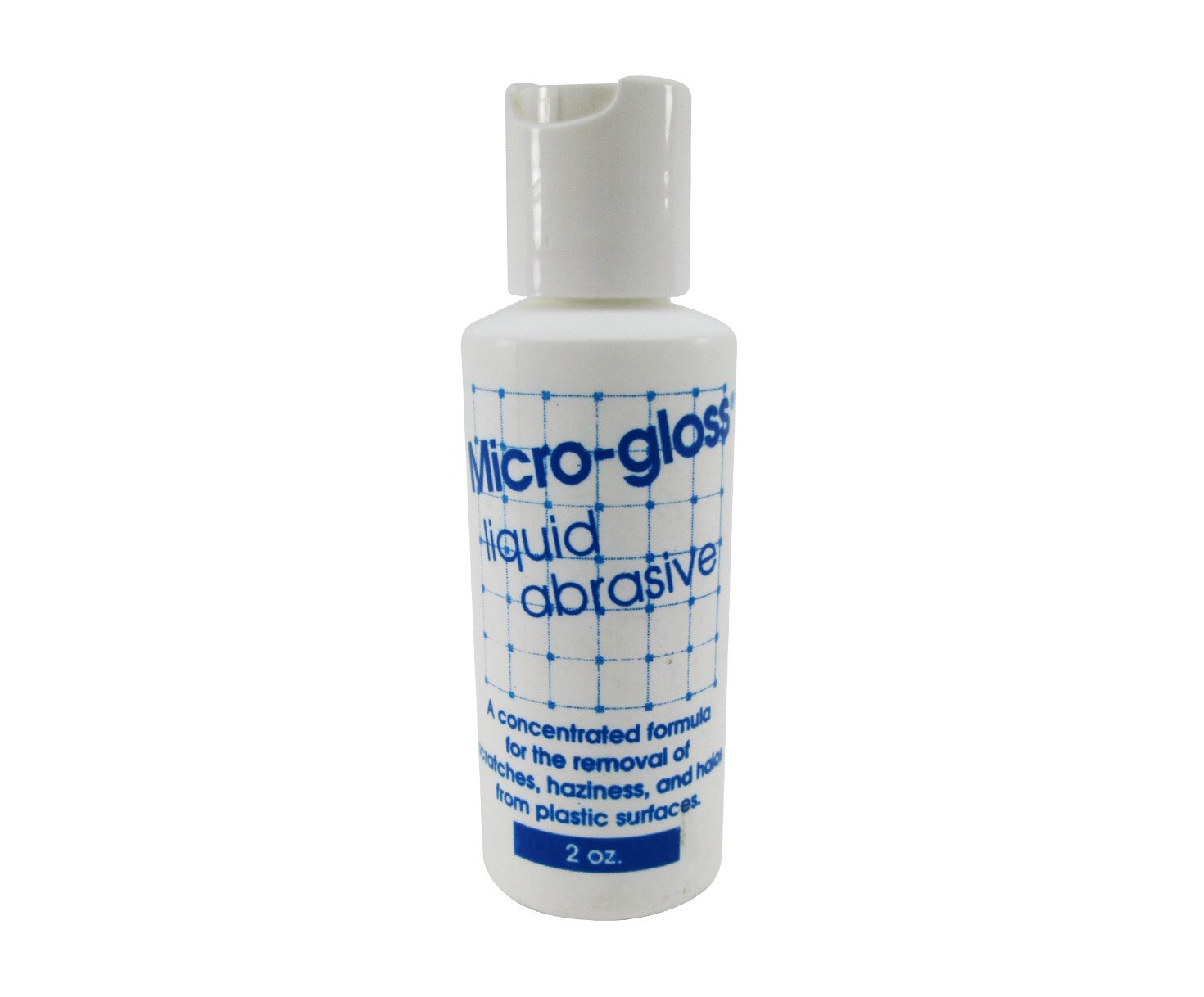 Micro-Gloss® 3MG2 White Liquid Abrasive Type 1 Plastic Window Cleaner & Polish - 2 oz Bottle
