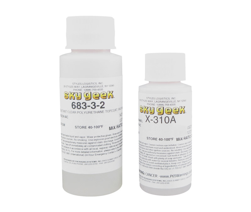 AkzoNobel 683-3-2/X-310A Clear BAC900 BAC5710 Type 41, AA Spec Skydrol® Resistant Polyurethane Topcoat - 1 oz Touch Up Kit