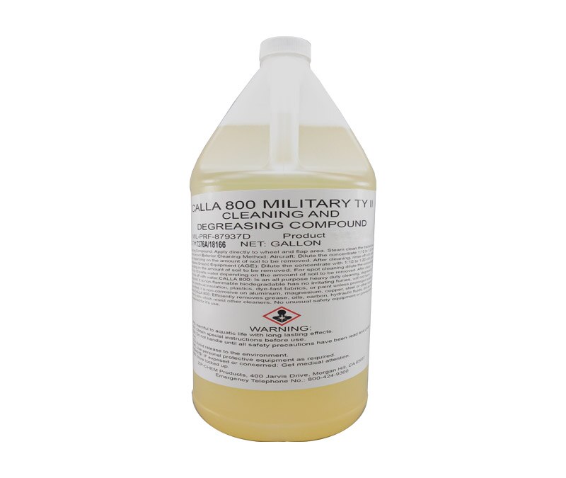 Zip-Chem® 009446 Calla® 800 Military Aircraft Heavy-Duty Cleaner & Degreasing Compound - Gallon Jug