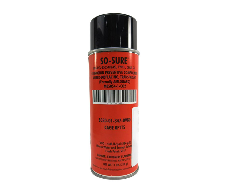 Skilcraft® 0944-000 SO-SURE® Blue MIL-DTL-85054D Type I Class CO2 Spec Corrosion Preventive Compound - 312 Gram (11 oz) Aerosol Can