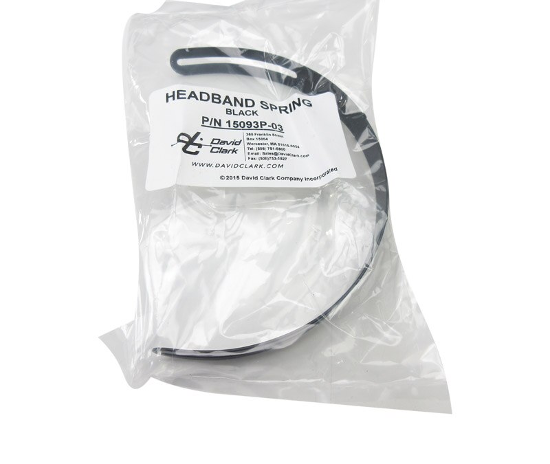 David Clark 15093P-03 Headband Spring Black