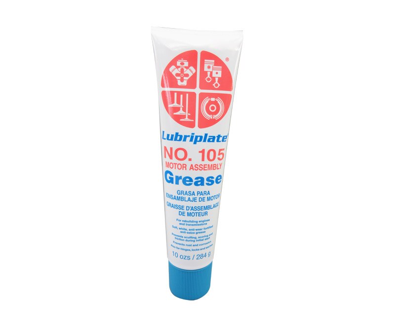 LUBRIPLATE® L0034-094 No. 105 White NLGI Grade 0 Motor Assembly Petroleum Lubricating Grease - 284 Gram (10 oz) Tube