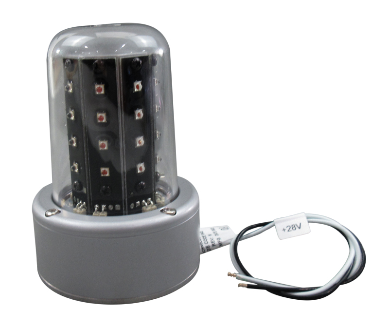 WHELEN® 01-0771080-01 Model 7108001 Red 28-Volt A470A Mount Self-Contained LED Anti-Collision Beacon