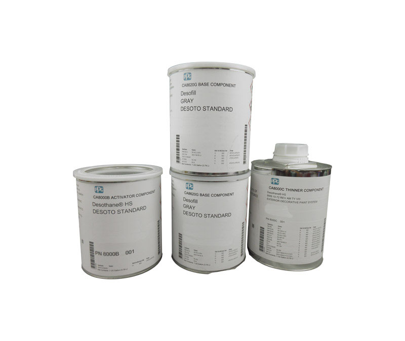 PPG® Desofill™ CA 8620G Gray DeSoto® Standard Spec High-Solids Chrome-Free Polyurethane Sanding Surfacer - Gallon Kit
