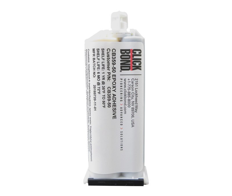 CLICK BOND® CB359-50 Epoxy Structural Adhesive - 50 mL Dual Pack Cartridge