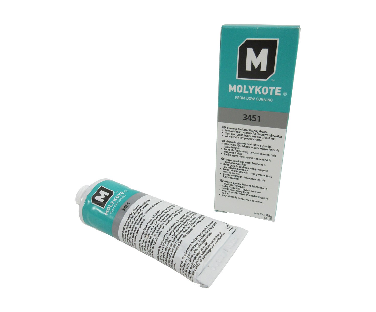 DUPONT™ MOLYKOTE® 3451 Chemical Resistant Bearing Grease - 220 Gram Tube