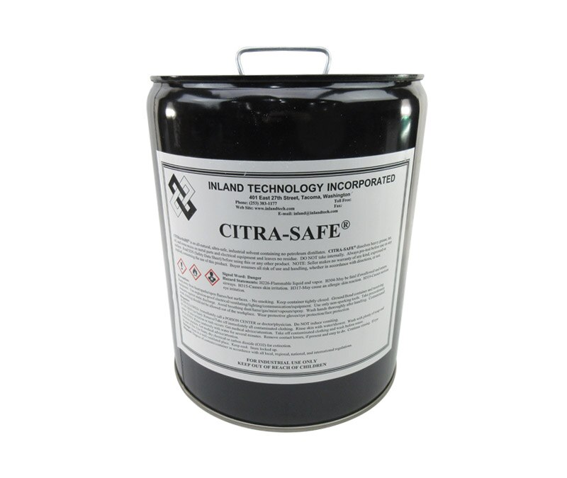 Inland Technology Citra-Safe® Cleaning Solvent Compound - 5 Gallon Pail