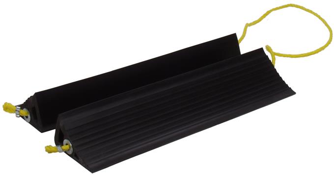 Tronair® 99-9008-6000 Black 18" Aircraft Wheel Chocks