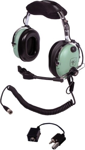David Clark 40696G-01 Lockheed C-130J ENC Over-the-Head 5-Foot Coil Cord Low Impedance Military Headset
