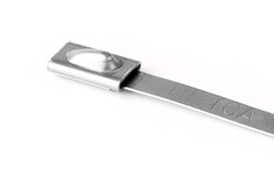 HellermannTyton MBT14S-S Stainless Steel Cable Tie - 14.3" - 150-202lbs - 100/Pack