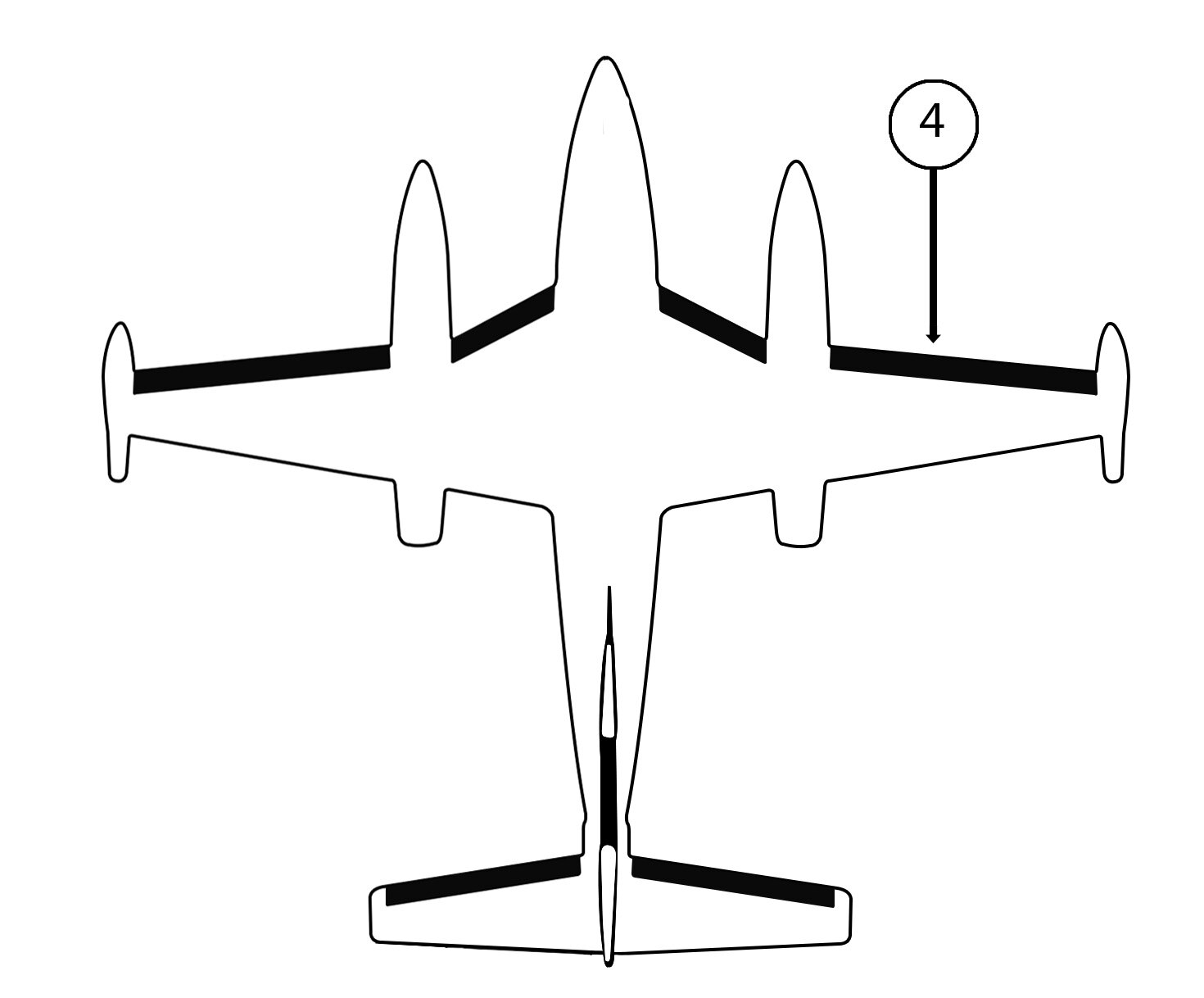 GOODRICH P25S7D5095-18 FASTboot® Piper PA42 & PA42-1000 RH Nacelle - Tip De-Ice Boot