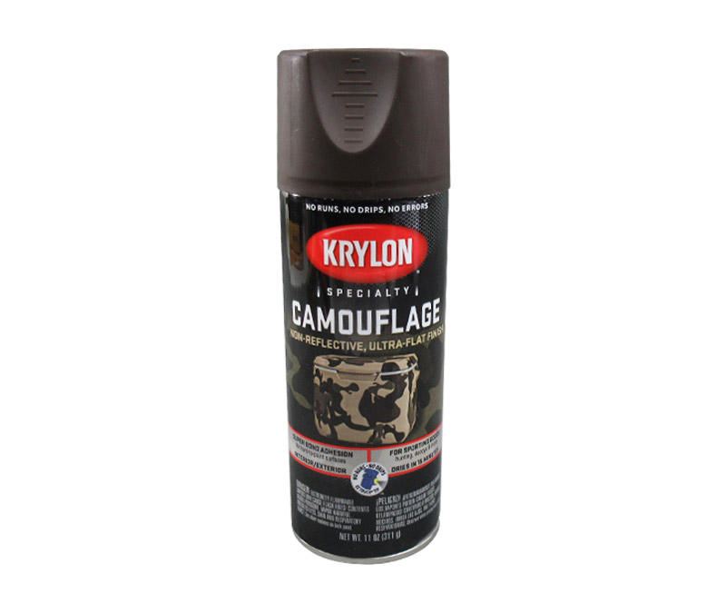 KRYLON® 4292 CAMOUFLAGE® Ultra-Flat Brown Non-Reflective Paint - 311 Gram (11 oz) Aerosol Can