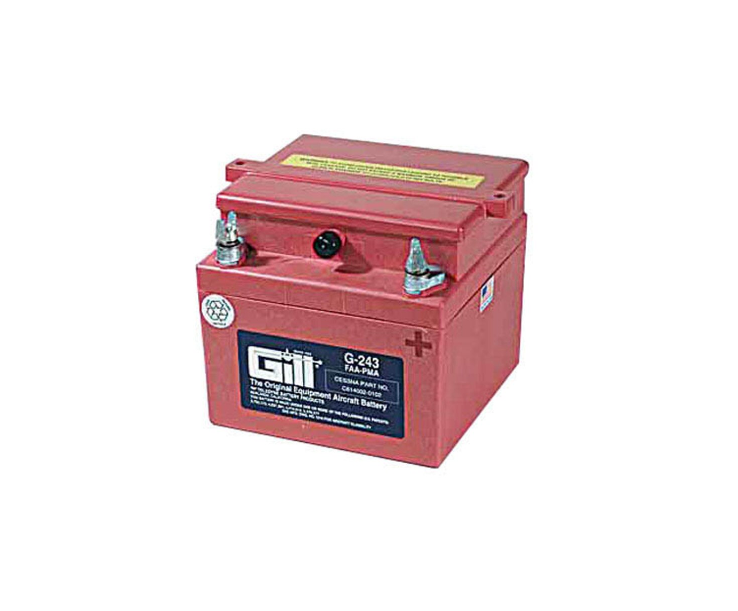 Gill G-243 Aircraft Battery without Acid