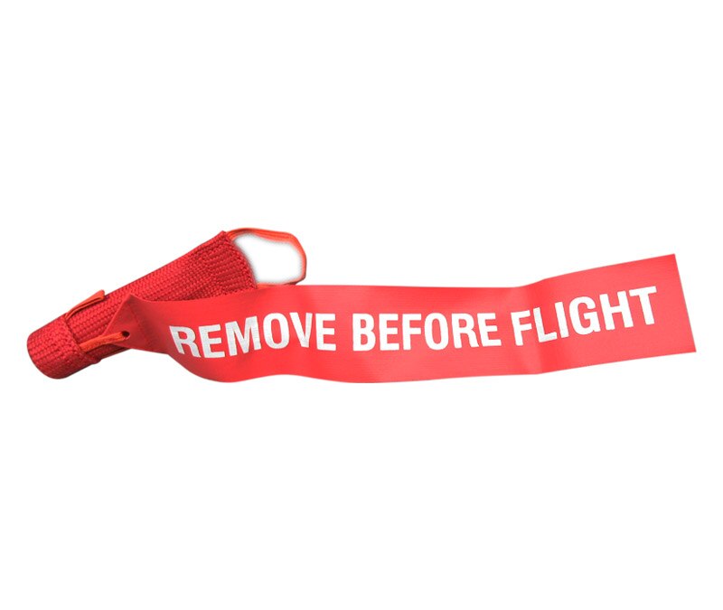 Sesame Technologies KPC3-640-35 Red Single Layer Kevlar® Flame-Retardant Probe Cover with 2" x 12" Streamer Flag