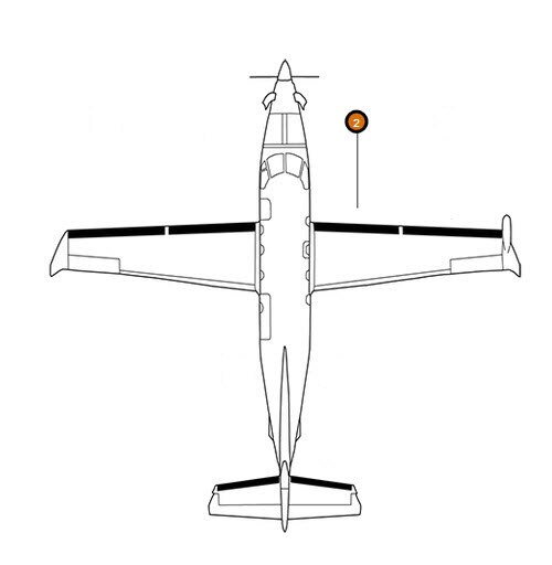 GOODRICH P27-7D5221-22 FASTboot® Pilatus PC-12/U-28A RH Inboard Wing De-Ice Boot