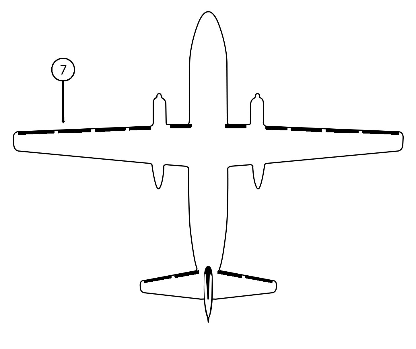 GOODRICH 29S7D5185-07 Fokker 50 LH Break 1 - Break 2 De-Ice Boot