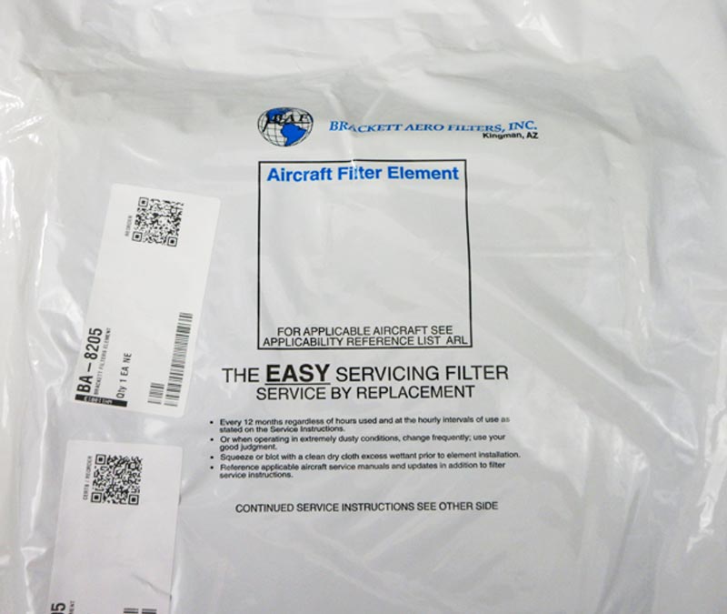 Brackett Aero Filters BA-8205 Filter Element Assembly fits BA-8210 & BA-8210-1