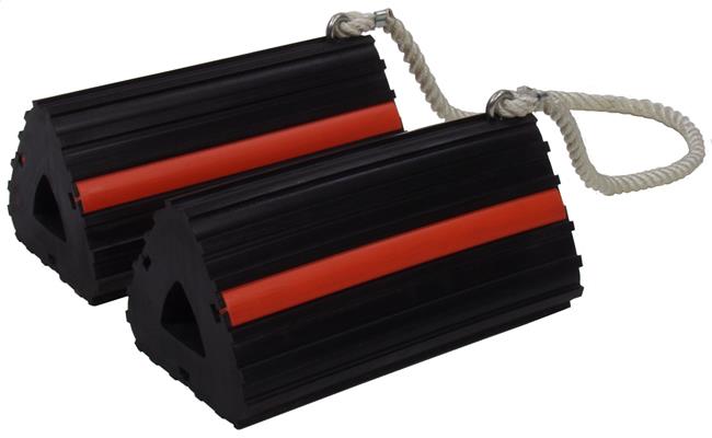 Tronair® 99-9028-6024 Black/Orange Stripe 36" Aircraft Wheel Chocks
