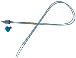 McFarlane Aviation MCC101D048-RL FAA-PMA Non-Locking Choke Control for Dual Carburetor - Blue Knob - 4 Foot